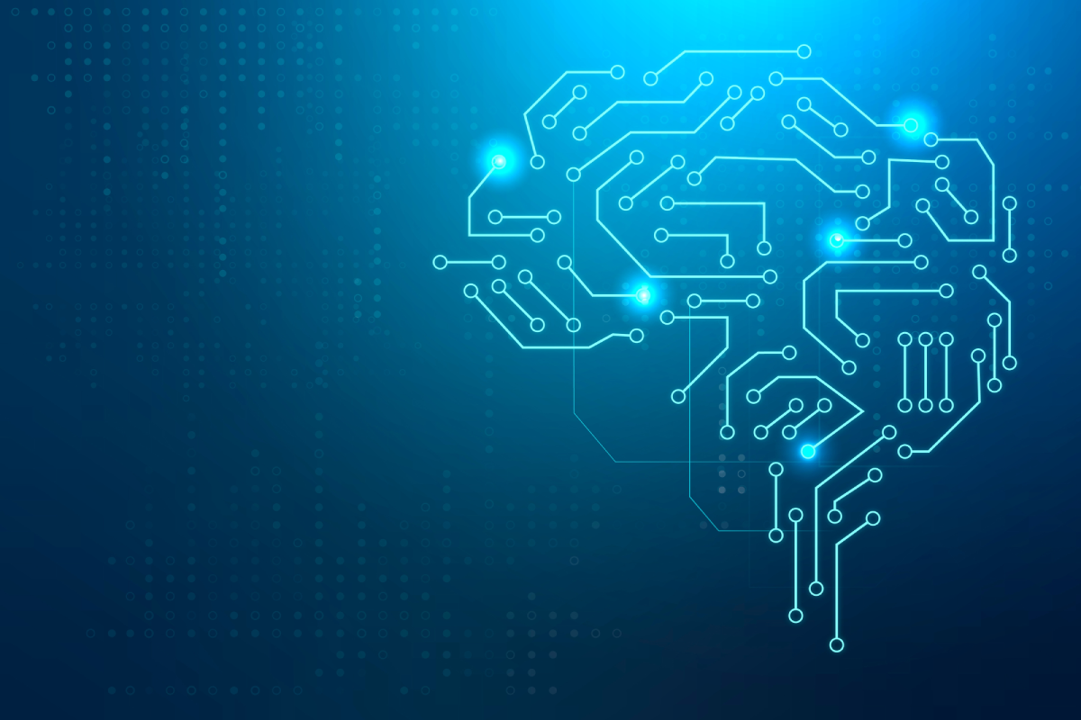 What is LLMO Digital representation of a brain on a blue gradient background